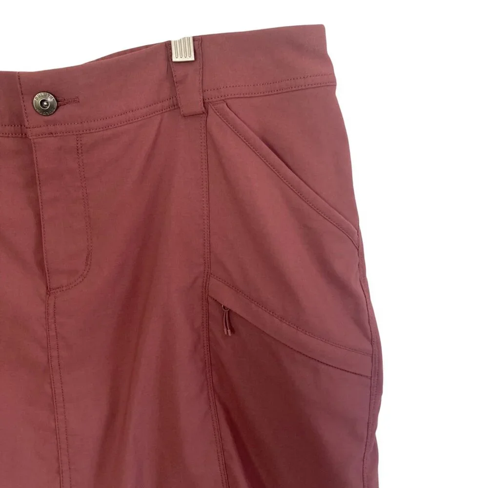 Duluth Trading Womens Dry on the Fly Skort Size 16 Pink Mauve Cargo Hiking - Picture 3 of 10